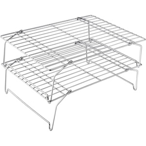 image:imageTeamFar Cooling Rack 5Tiers Stainless Steel Baking Cooling Wire Rack for Baking Roasting Cooking Healthy amp Firmly Weld Stackable amp Collapsible Dishwasher Safe 15x102