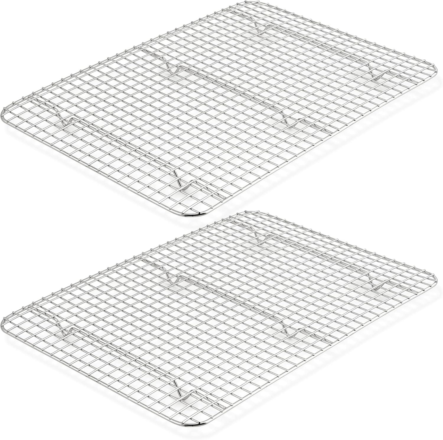 image:imageTeamFar Mini Cooling Rack Set of 2 Stainless Steel 875 x 625 Toaster Oven Grid Rack for Baking Roasting Broiling Grilling Bakeable Rack for Cookies NonToxic amp Heavy Duty Dishwasher Safe2