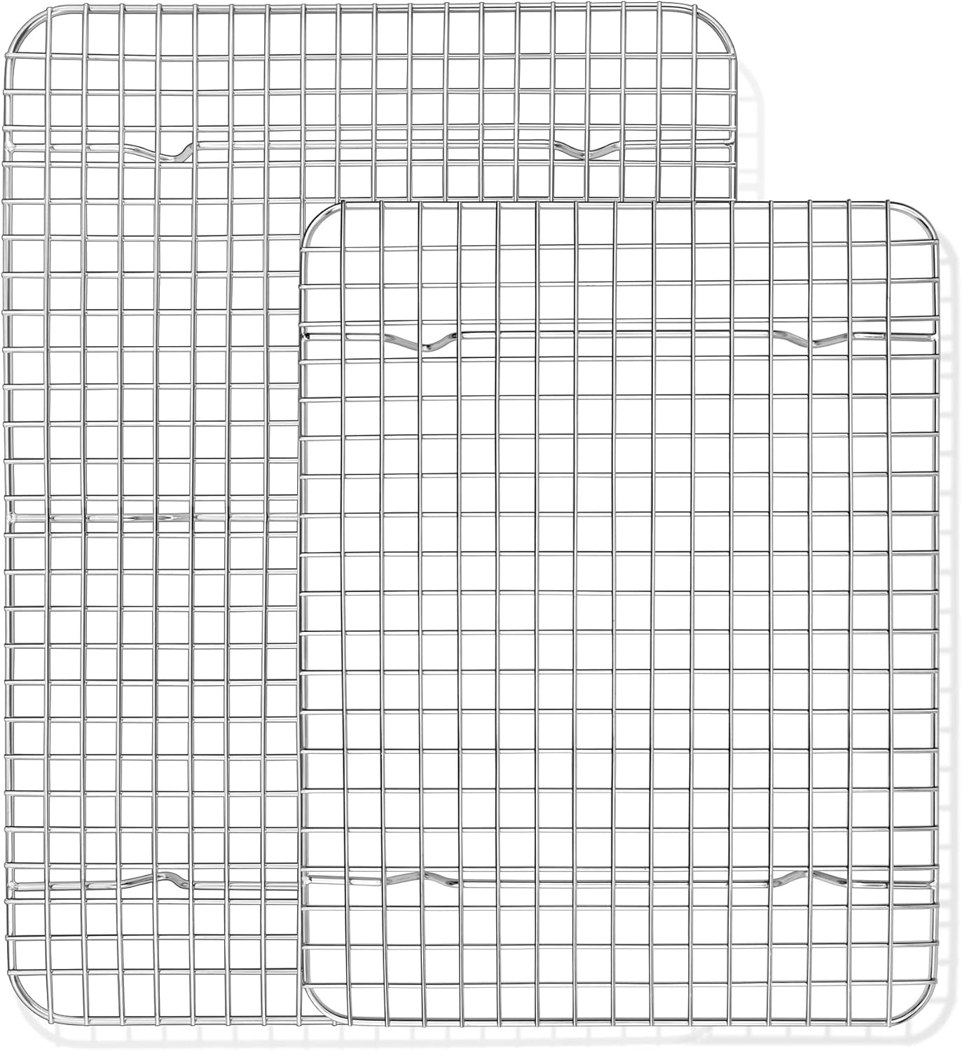 image:imageTeamFar Mini Cooling Rack Set of 2 Stainless Steel 875 x 625 Toaster Oven Grid Rack for Baking Roasting Broiling Grilling Bakeable Rack for Cookies NonToxic amp Heavy Duty Dishwasher Safe2