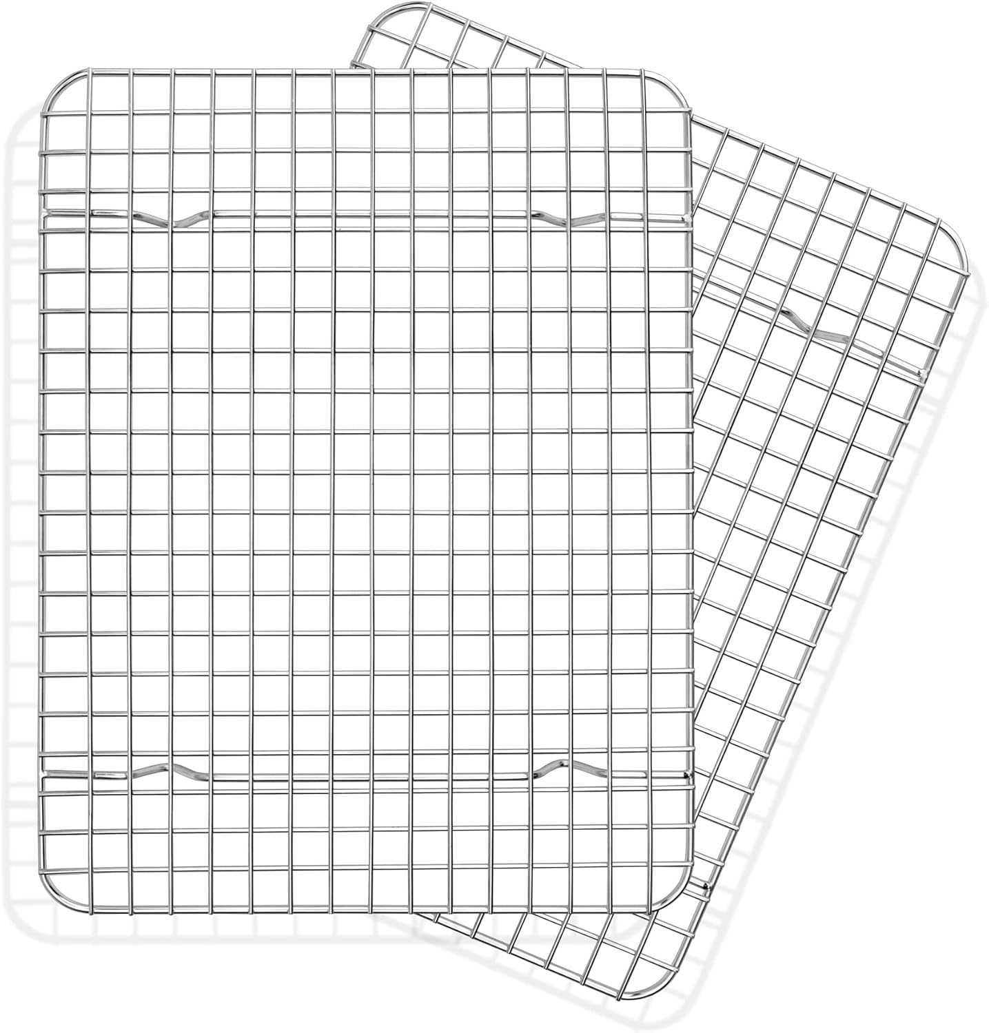 image:imageTeamFar Mini Cooling Rack Set of 2 Stainless Steel 875 x 625 Toaster Oven Grid Rack for Baking Roasting Broiling Grilling Bakeable Rack for Cookies NonToxic amp Heavy Duty Dishwasher Safe2