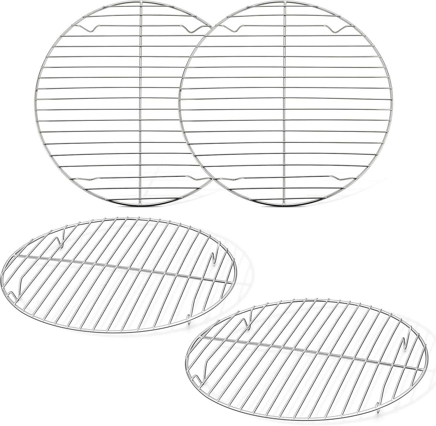 image:imageTeamFar Round Cooling Rack Set of 2 9 Inch Round Baking Steaming Roasting Rack Set Stainless Steel Healthy amp Dishwasher Safe Mirror Finish amp Rust Free105