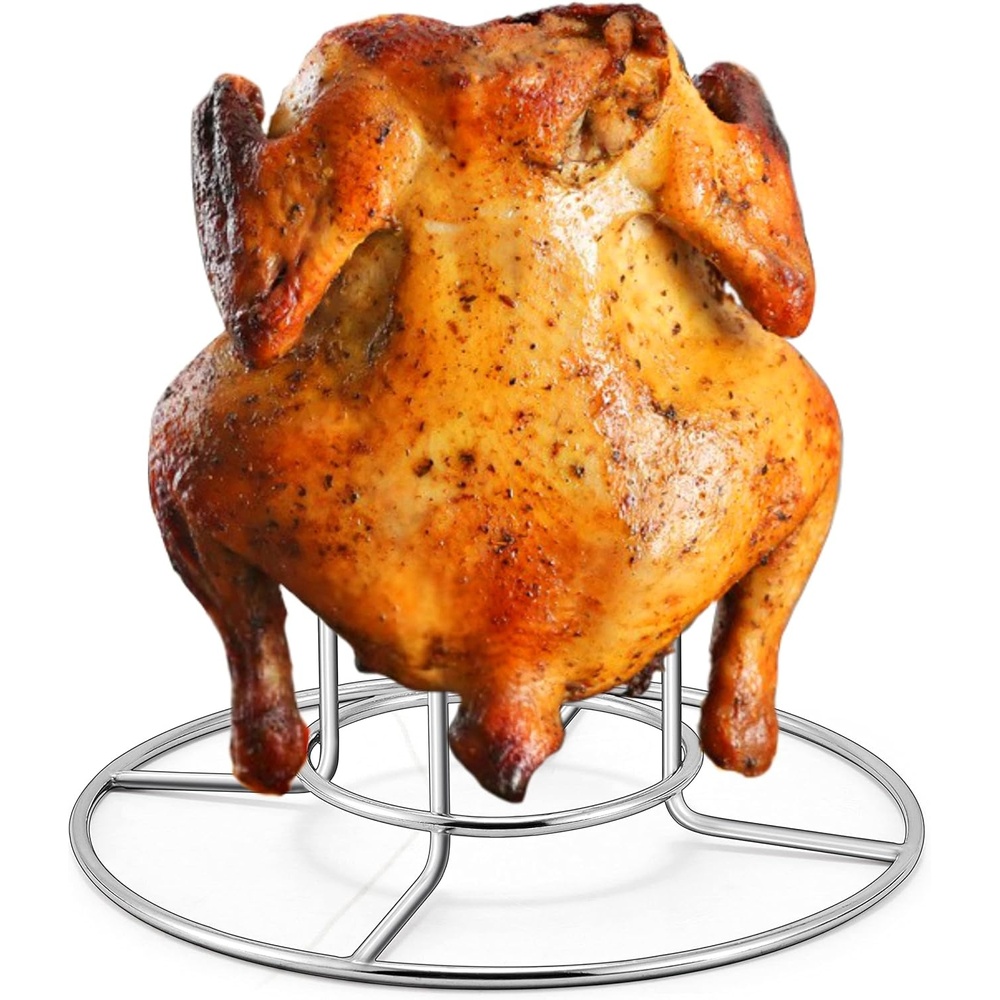 image:imageTeamFar Beer Can Chicken Holder 2 Pack Stainless Steel Chicken Rack Stand Beer Butt Chicken Stand for Grilling Smoking Roasting Sturdy amp Portable Dishwasher Safe amp Easy Clean1