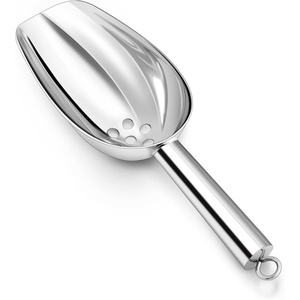 image:imageTeamFar 8 oz Ice Scoop with Holes Stainless Steel Food Scoop Shovel with Drain Holes for Kitchen Bar Party Wedding Healthy amp Heavy Duty Sturdy Handle amp Mirror Finish Dishwasher Safe5 oz
