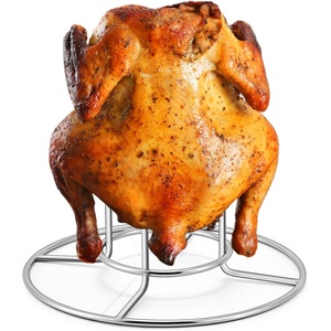 image:imageTeamFar Beer Can Chicken Holder 2 Pack Stainless Steel Chicken Rack Stand Beer Butt Chicken Stand for Grilling Smoking Roasting Sturdy amp Portable Dishwasher Safe amp Easy Clean1