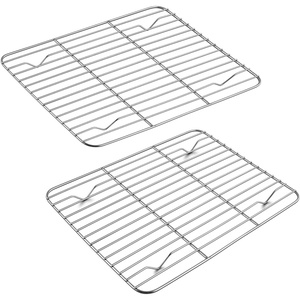 image:imageTeamFar Cooling Rack 875 x 625 Stainless Steel Wire Baking Rack for Cooking Roasting Grilling Fit for Oven Pan Oven amp Dishwasher Safe Nontoxic amp HeavyDuty 2PCS97575