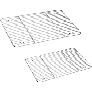 image:imageTeamFar Cooling Rack 875 x 625 Stainless Steel Wire Baking Rack for Cooking Roasting Grilling Fit for Oven Pan Oven amp Dishwasher Safe Nontoxic amp HeavyDuty 2PCS1531111179