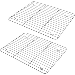 image:imageTeamFar Cooling Rack 875 x 625 Stainless Steel Wire Baking Rack for Cooking Roasting Grilling Fit for Oven Pan Oven amp Dishwasher Safe Nontoxic amp HeavyDuty 2PCS1179