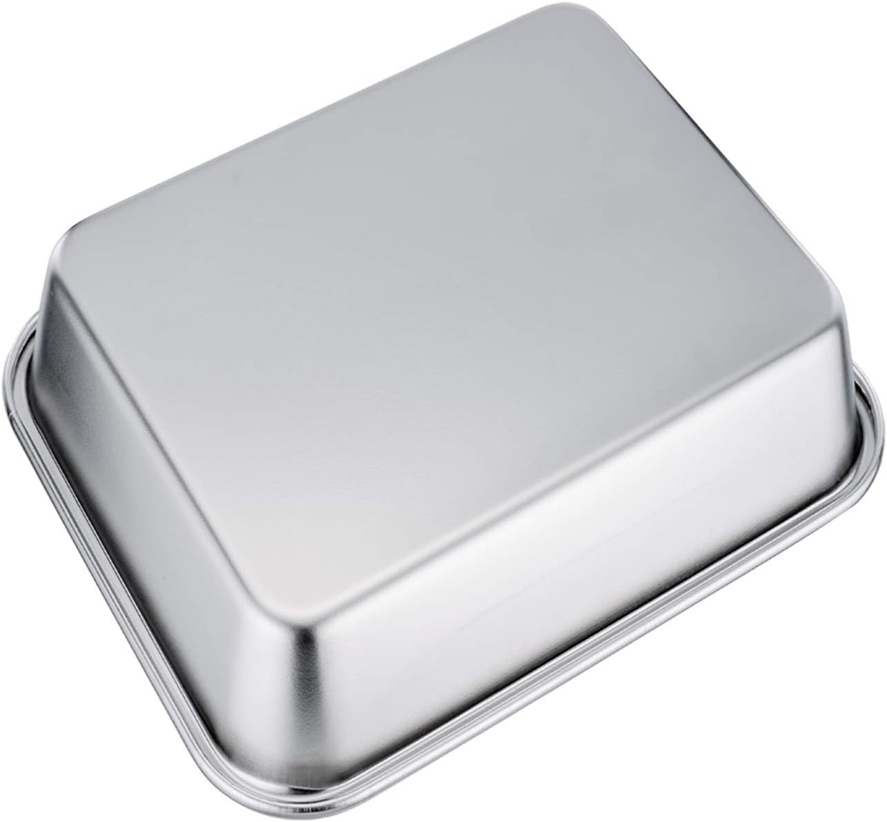 image:imageTeamFar Lasagna Pan Rectangular Cake Pan Brownie Bake Dish Stainless Steel 12751032 Heavy Duty amp Healthy Deep Side amp Brushed Surface Easy Clean amp Dishwasher safe10 x 8 x 32
