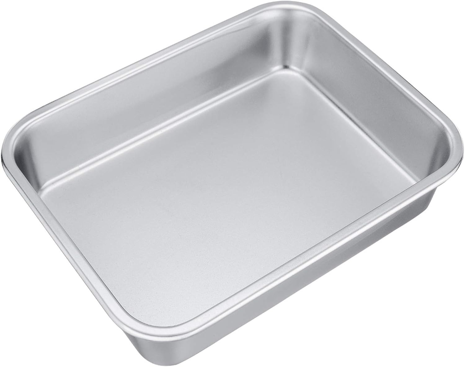 image:imageTeamFar Lasagna Pan Rectangular Cake Pan Brownie Bake Dish Stainless Steel 12751032 Heavy Duty amp Healthy Deep Side amp Brushed Surface Easy Clean amp Dishwasher safe105x825x325 Pack of 2
