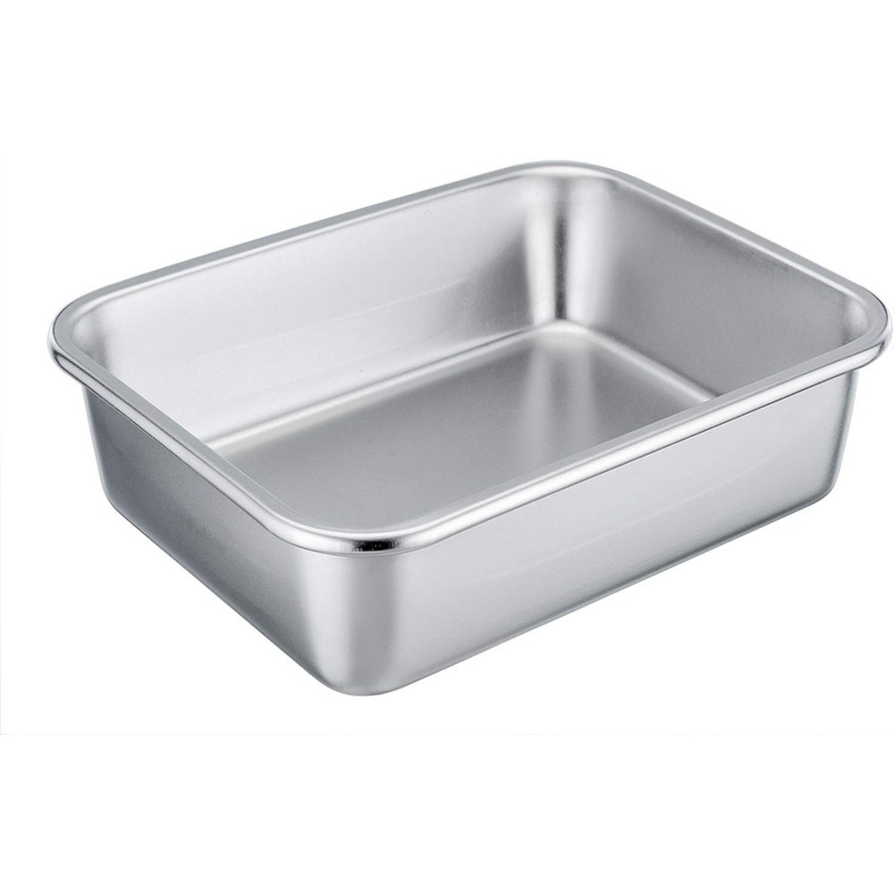 image:imageTeamFar Lasagna Pan Rectangular Cake Pan Brownie Bake Dish Stainless Steel 12751032 Heavy Duty amp Healthy Deep Side amp Brushed Surface Easy Clean amp Dishwasher safe10 x 8 x 32