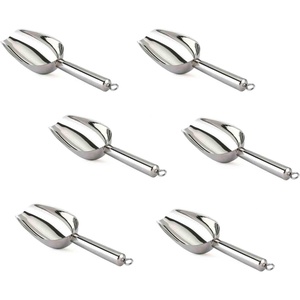 image:imageTeamFar Mini Scoop  3 Oz 6 PCS Canister Scoops Small Ice Candy Scoop Stainless Steel for Kitchen Dispenser Buffet Jars Rust Free amp Sturdy Utility amp Mirror Finish  Dishwasher Safe