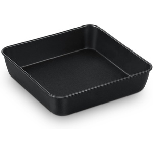 image:imageTeamFar 8 Inch Cake Pan Square Brownie Baking Pan with Stainless Steel Core amp Non Stick Coating for Baking Roasting Storing Food Healthy Oven Safe amp Antimelt Easy to Release amp Clean  Set of 21