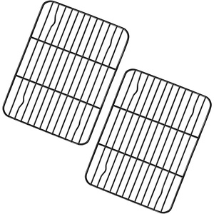 image:imageTeamFar Small Cooling Rack Set of 2 875 x 625 Coated Stainless Steel Wire Rack Baking Racks for Cooking Grilling Cooling with Nonstick Coating Healthy amp Sturdy Oven safe amp Easy Clean875 x 625 x 06