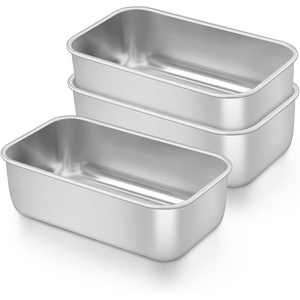 image:imageTeamFar Mini Loaf Pan 8 PCS Stainless Steel Loaf Pans for Baking Bread 63 x 35 Inch Bread Baking Pan for Homemade Bread Meatloaf Cake and Brownies NonToxic Oven amp Dishwasher Safe3