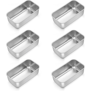 image:imageTeamFar Mini Loaf Pan 8 PCS Stainless Steel Loaf Pans for Baking Bread 63 x 35 Inch Bread Baking Pan for Homemade Bread Meatloaf Cake and Brownies NonToxic Oven amp Dishwasher Safe6
