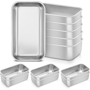 image:imageTeamFar Mini Loaf Pan 8 PCS Stainless Steel Loaf Pans for Baking Bread 63 x 35 Inch Bread Baking Pan for Homemade Bread Meatloaf Cake and Brownies NonToxic Oven amp Dishwasher Safe12