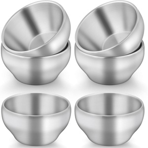 image:imageTeamFar Stainless Steel Bowls for Kids 12oz Metal Baby Toddler Bowls Set of 6 DoubleWall Insulated Kids Bowl for CerealSnacksSoups Non Toxic Dishwasher Safe6